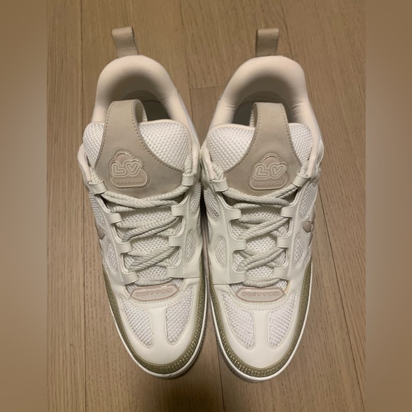 Louis Vuitton sk8 skate sneaker trainer sz lv 12 beige tan IAARQS - Picture 3 of 9